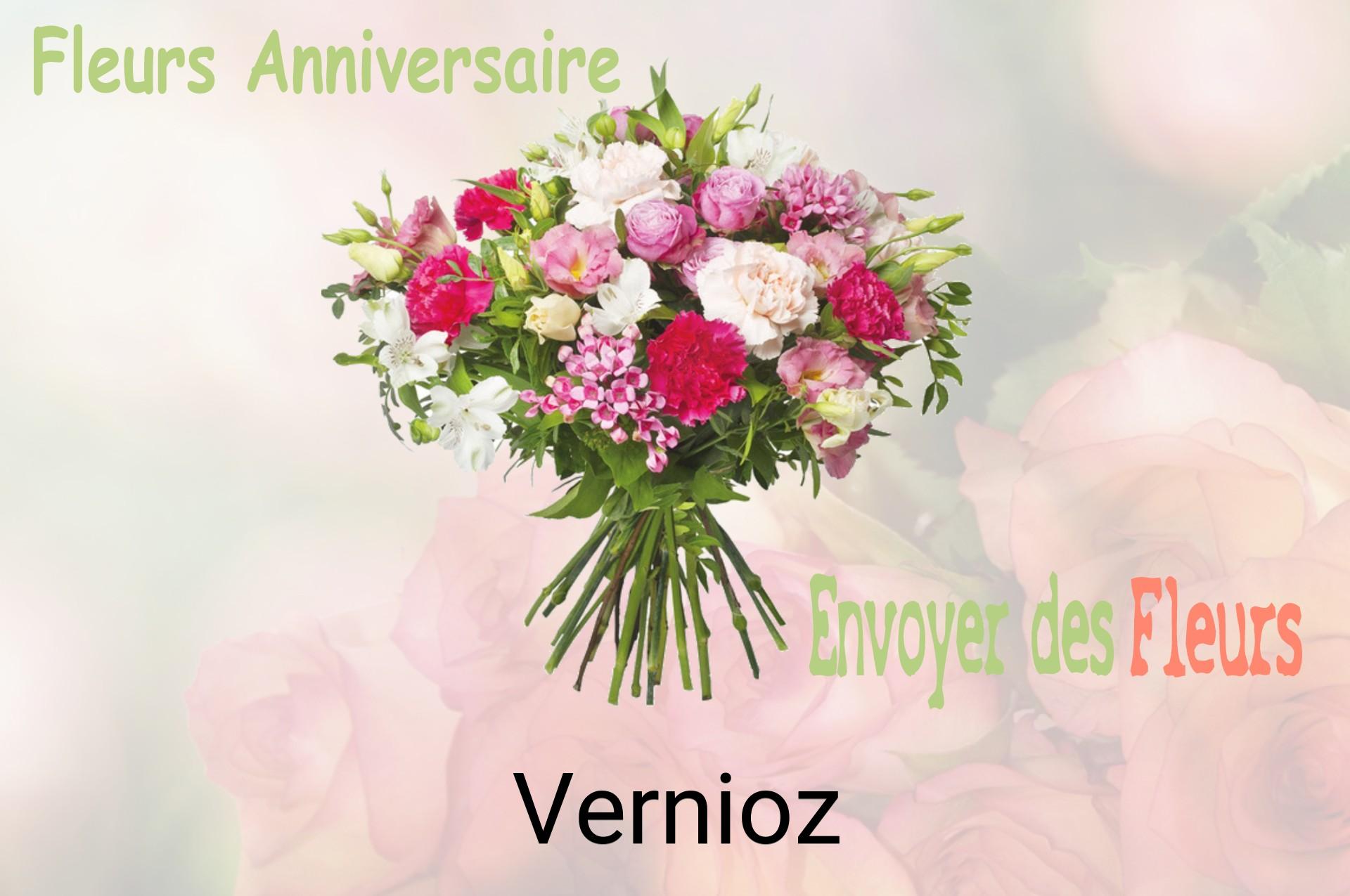 Bouquet de fleurs d’anniversaire livré à Vernioz
