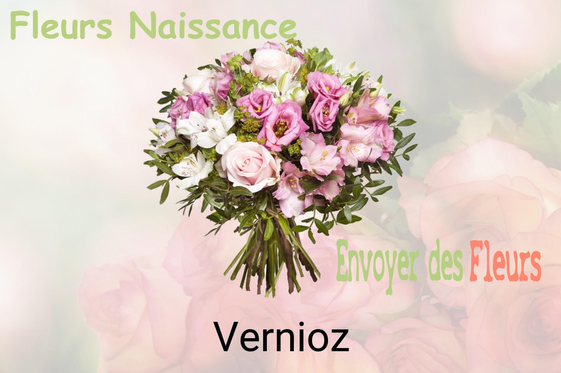 Bouquet de fleurs de naissance livré à Vernioz